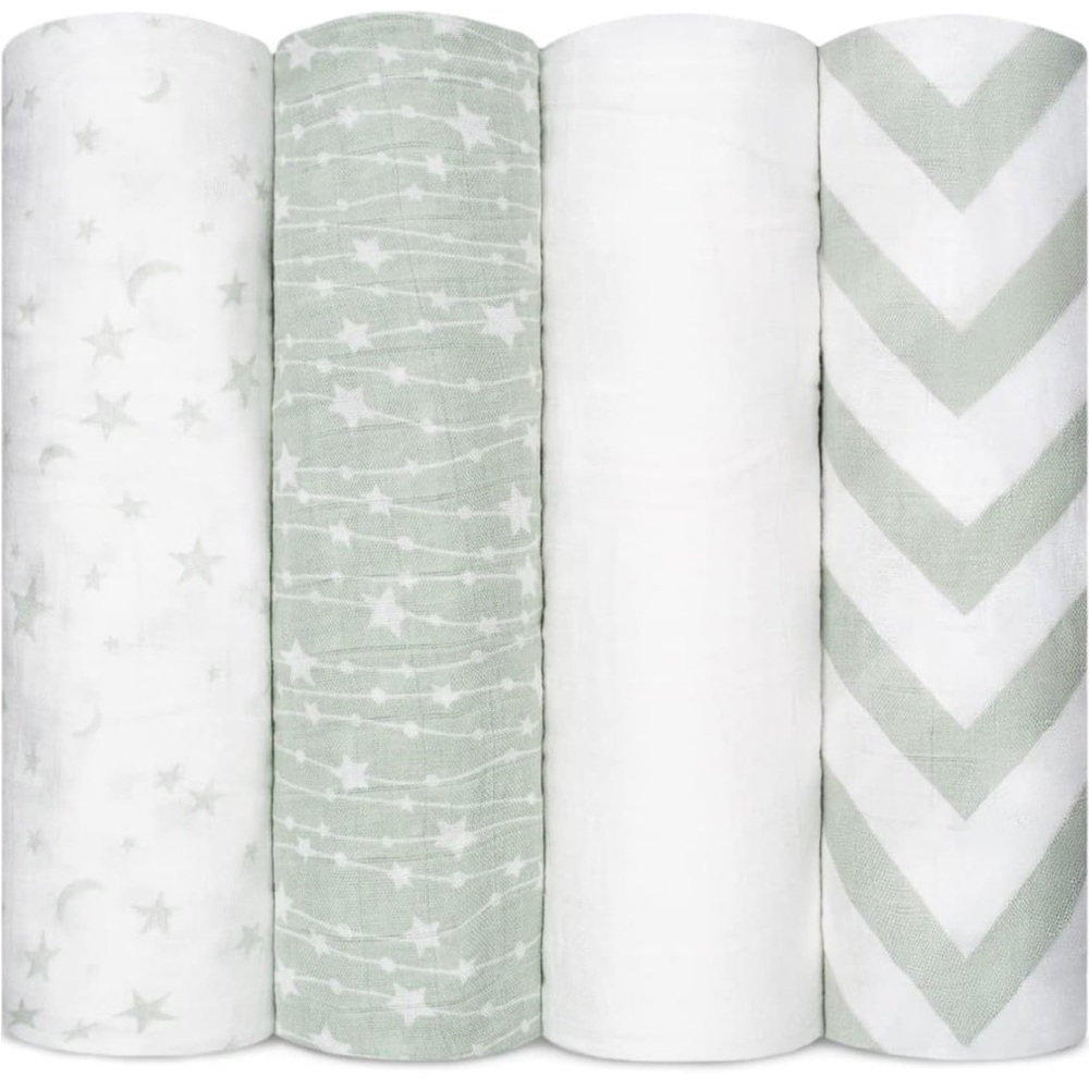 Comfy Cubs Muslin Swaddle (4 pack)